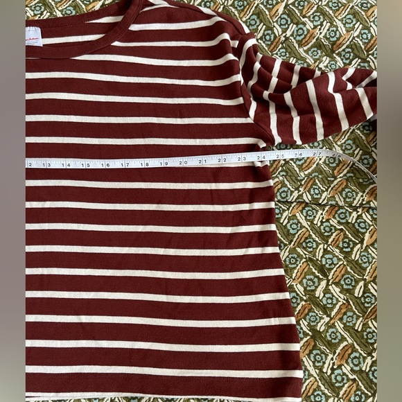 Hanna Anderson Women’s Striped Brown and White Loungewear Set - Picture 4 of 11